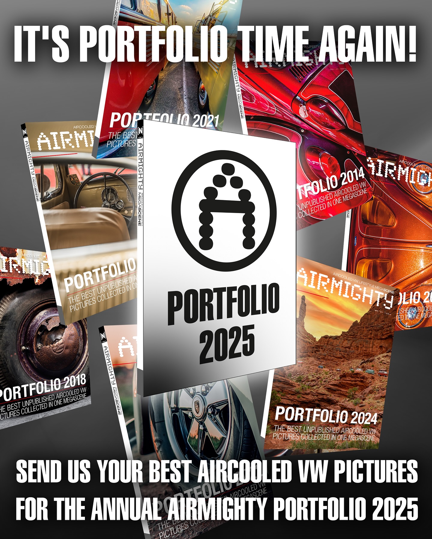 Another year, another #AirMighty Portfolio. Submit your 10 best air-cooled VW photos of for the Portfolio 2025 issue now! Let your pictures shine in print – we will select the best submissions for publication.
More info: https://www.airmighty.com/2025/10/20/airmighty-portfolio-2025/